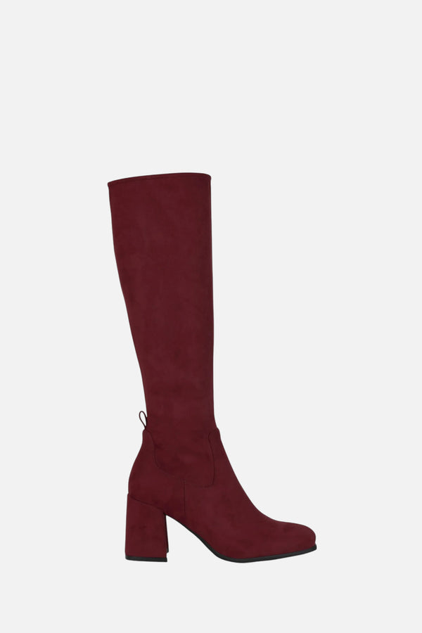 Jeffrey Campbell Women's Hotlava-K2 Boot in Wine Suede