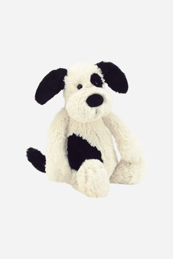 JellyCat Bashful Black & Cream Puppy Medium