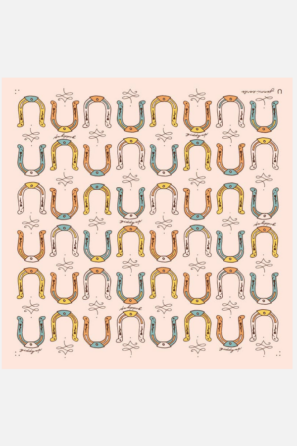 Jenni Earl Giddy Up Cotton Scarf in Cream