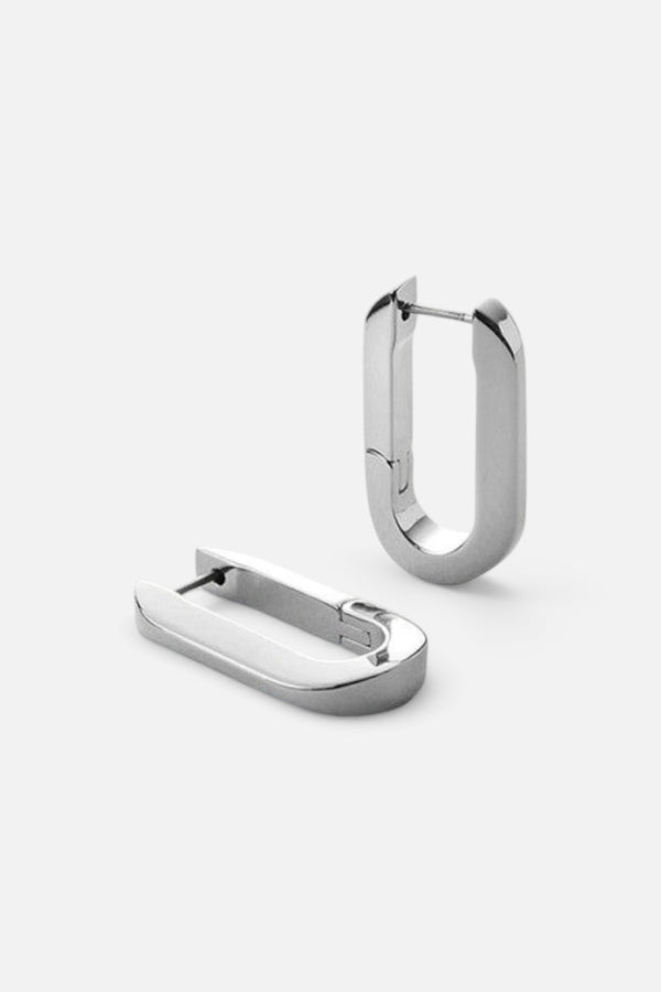 Jenny Bird U-Link Earrings in Sterling Silver