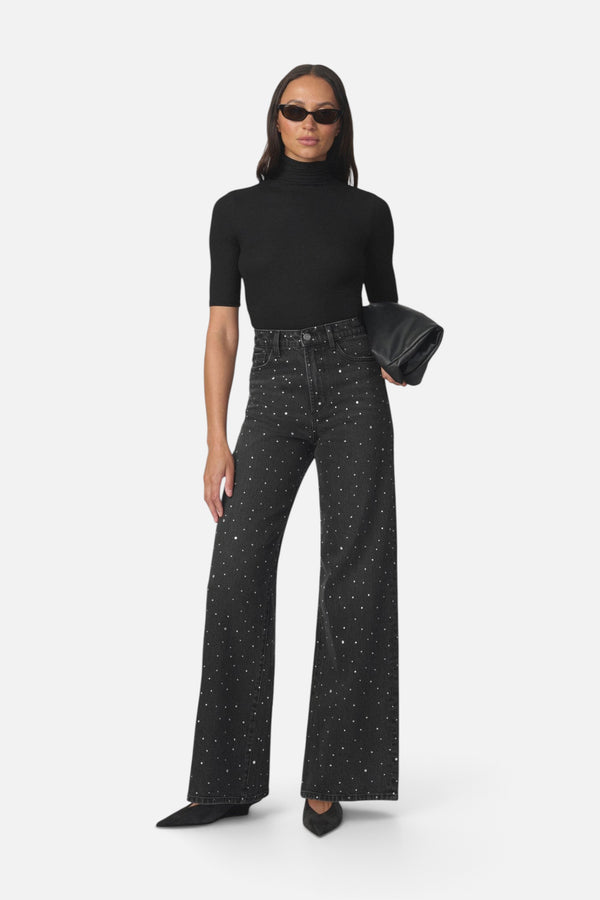 Joe's Jeans The Mia Stoned Wide Leg Jean in Asteroid Stone