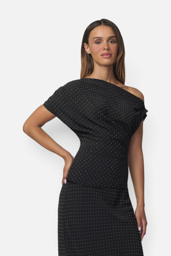 Joe's Jeans Women's Isla Draped Blouse in Black