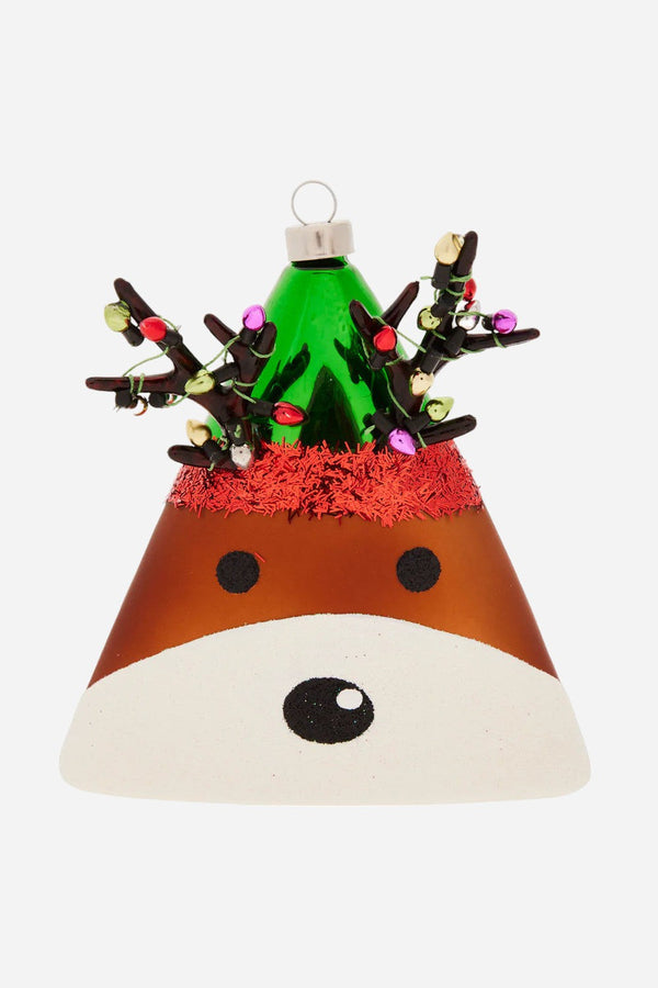 Kat + Annie Dazzling Lights Reindeer Ornament