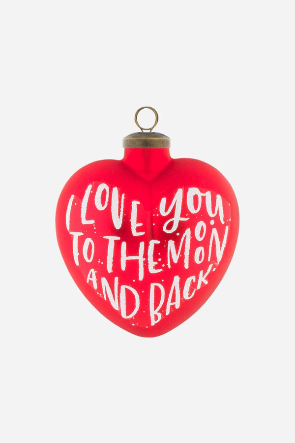 I Love You To The Moon And Back Ornament