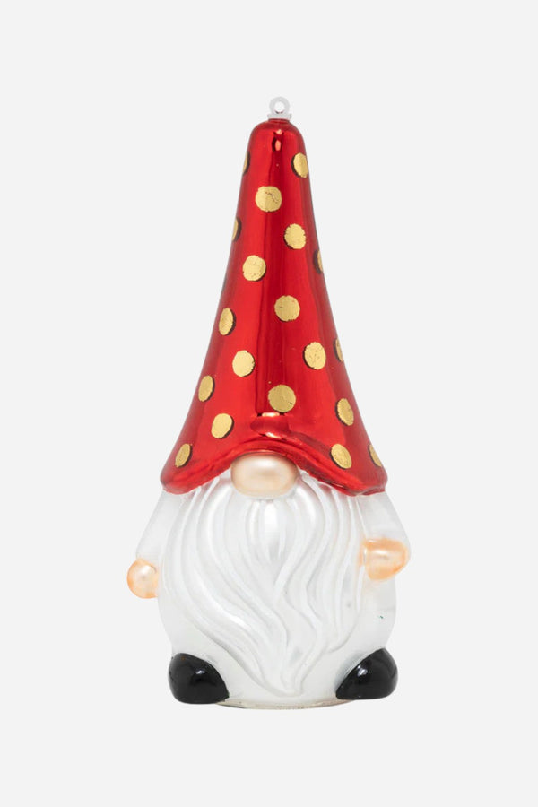 Polka Dot Gnome Ornament