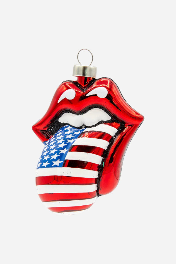 Rolling Stones American Flag Tongue Ornament