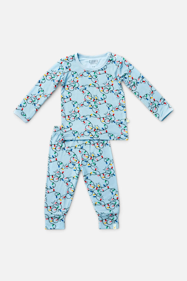 Kids' Christmas Lights Long Sleeve Pajama Set