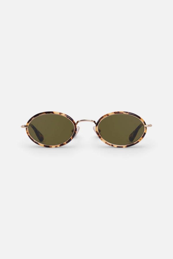 Krewe Kate Sunglasses in 12K + Nikko Tortoise