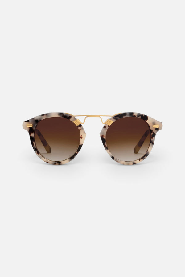 Krewe STL II Sunglasses in Matte Oyster 24K