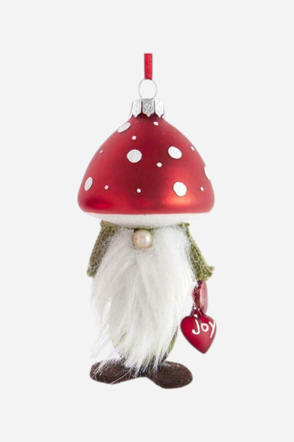 Large Mushroom Gnome Ornament