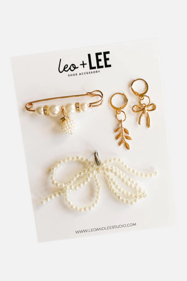 Leo & Lee Pearl & Gold Charm Sneaker Pack