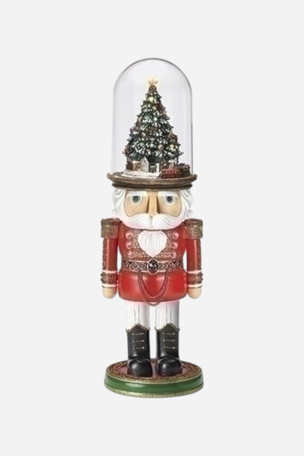 Lighted Musical Nutcracker with Rotating Train