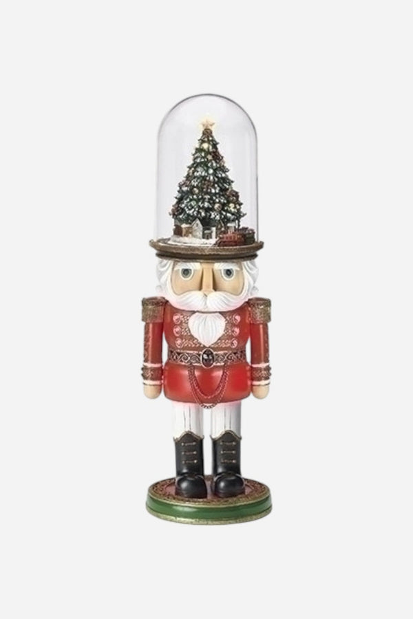Lighted Musical Nutcracker with Rotating Train