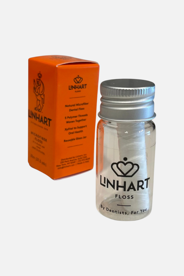 Linhart Microfiber Dental Floss in Glass Bottle - 25m