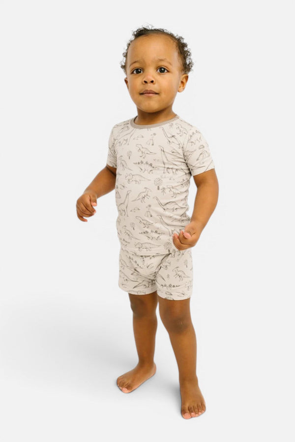 Little One Shop Dino Doodles Shorts Set