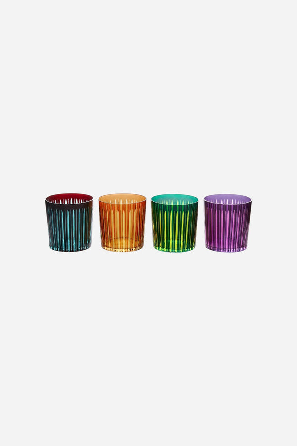 L'Object Prism Double Old Fashioned Glasses - Assorted Set of 4