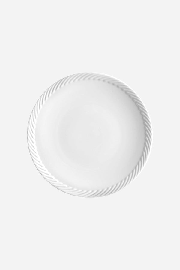 L'Objet Corde Dessert Plate in White