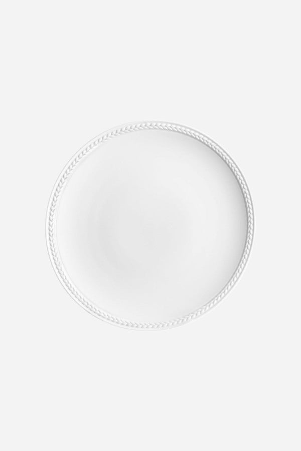 L'Objet Soie Tressée Bread + Butter Plate in White