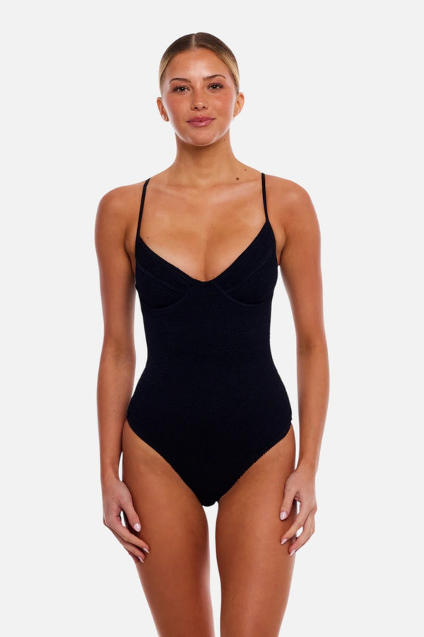 Love & Bikinis St Tropez One Piece in Black