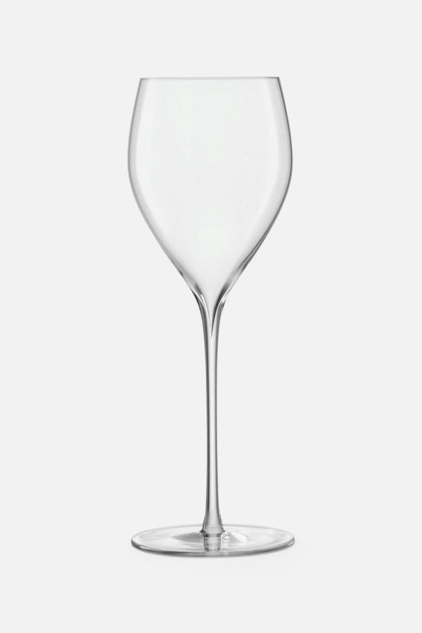 LSA International Savoy White Wine Glasses, 12oz Clear - Set of 2