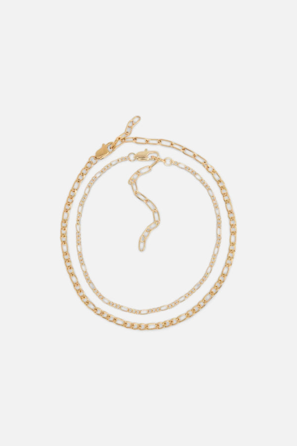 Luv AJ Suganami Anklet Set In Gold
