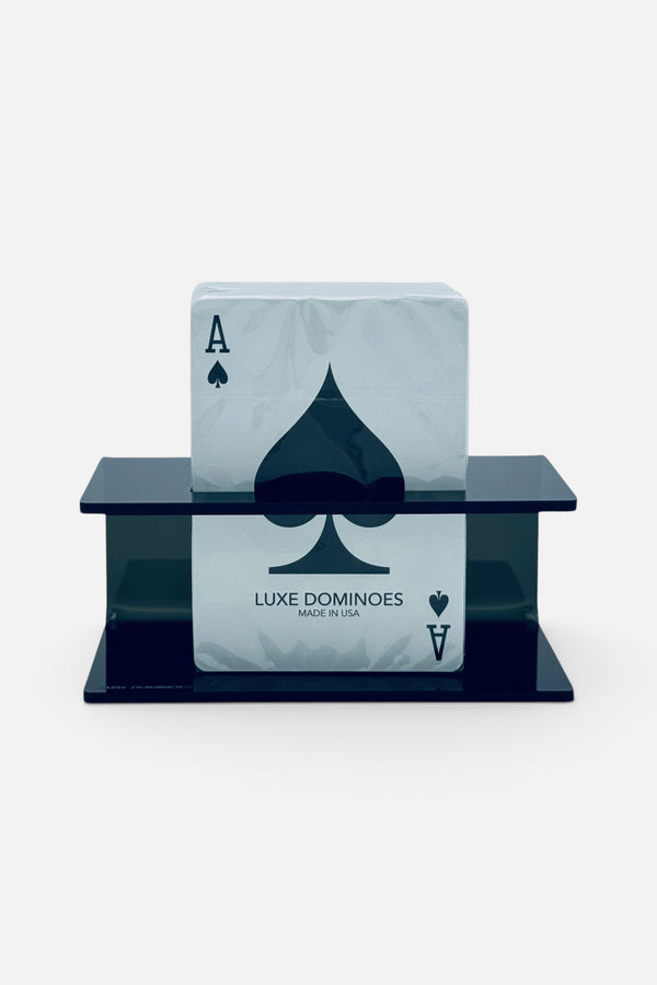 Luxe Dominoes El Caddi Double Card Holder in Smoke
