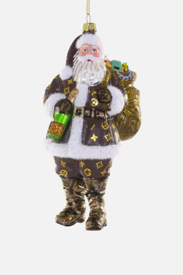 Luxe Santa Ornament