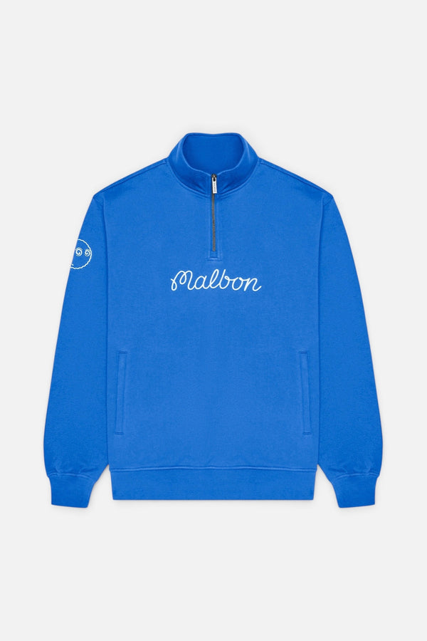 Malbon Golf Men's Collegiate Sweatshirt in Imperial Blue