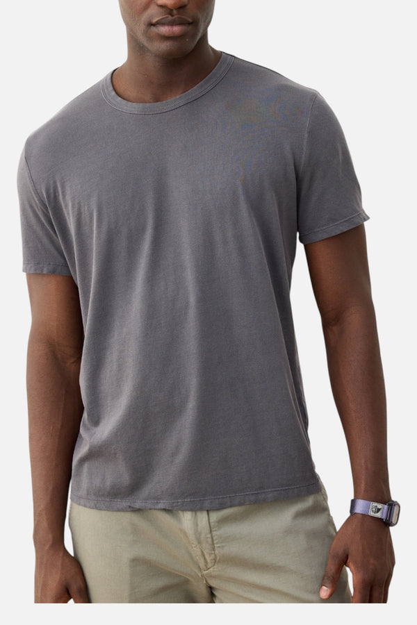 Marine Layer Signature Crew Tee in Asphalt