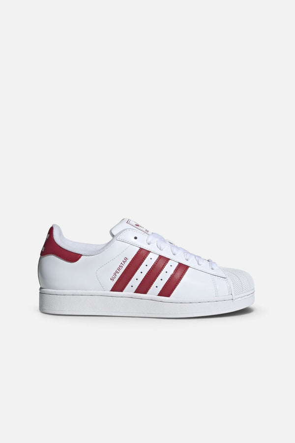 Adidas Men's Superstar II Patent Leather Sneakers in Victory Red