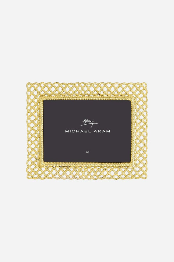 Michael Aram Love Knot Frame in Gold 5X7
