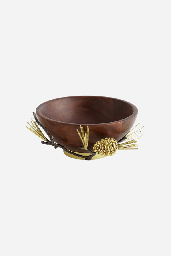 Michael Aram Pine Cone Wood Bowl - Small