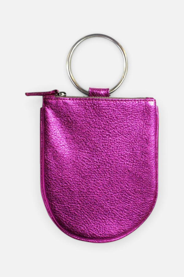 Mini Ring Wristlet - Hot Pink