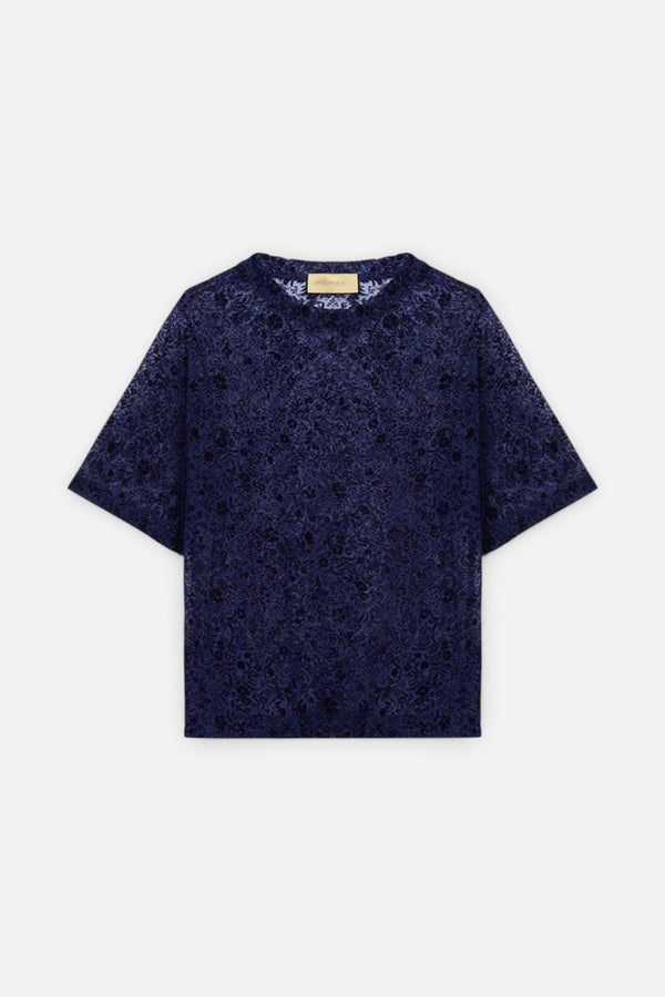 Momoni Women's Iora Bis T-Shirt in Ink Blue