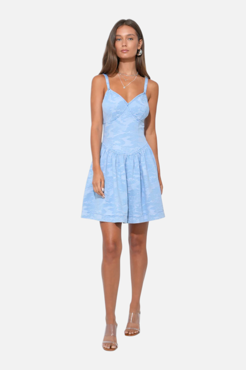 Myla Jacquard Denim Mini Dress