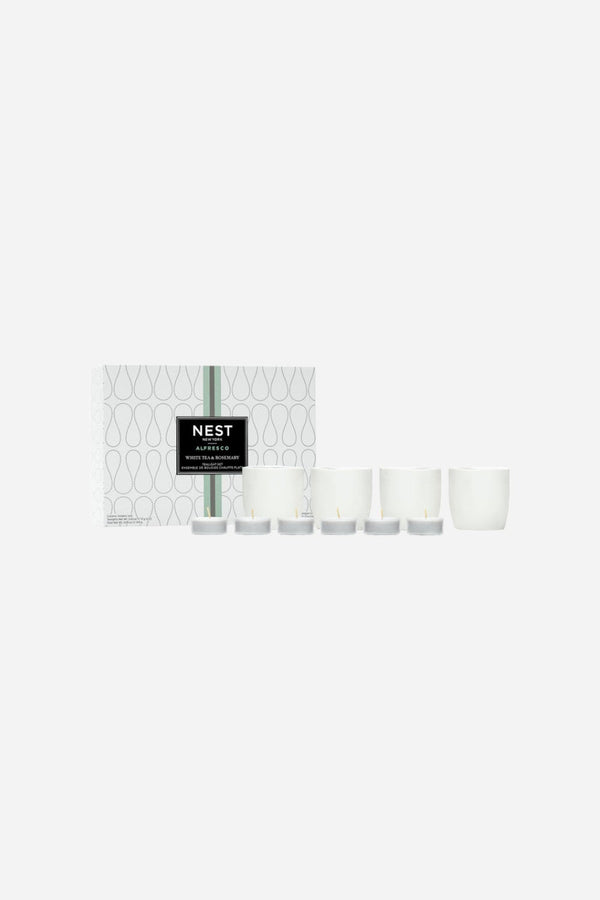 Nest White Tea & Rosemary Alfresco Tealights, Set of 6