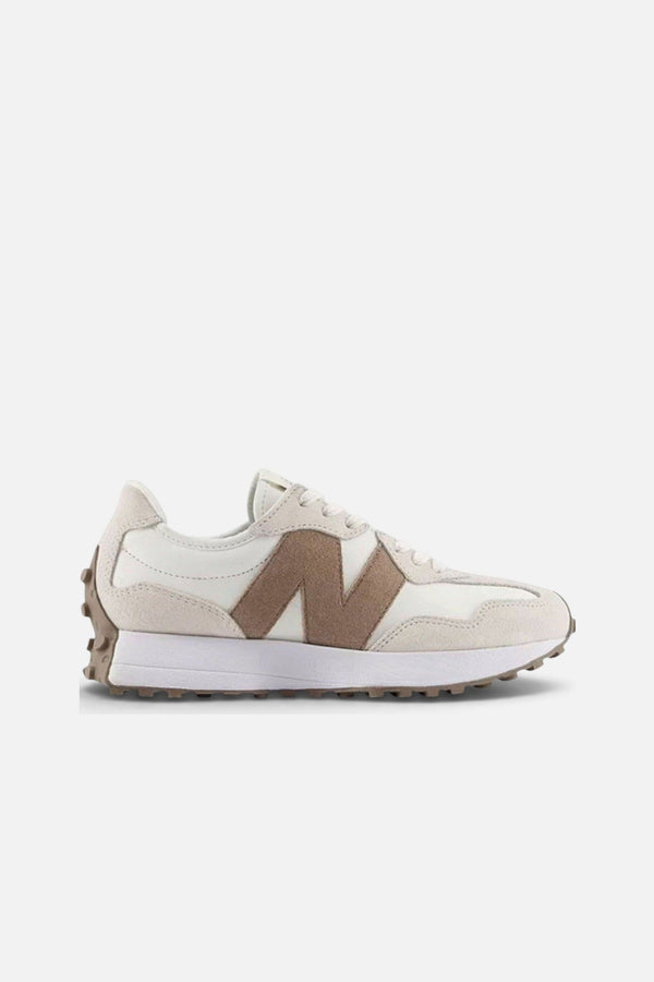 New Balance Women's 327 Lifestyle Sneakers in Linen, Sea Salt and Mushroom