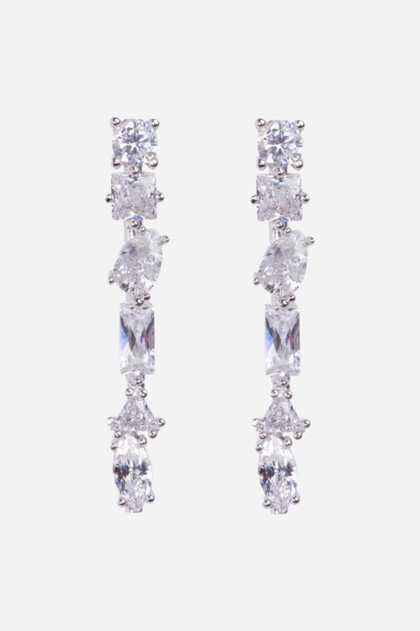Nickho Rey Julie M Earrings in White Rhodium