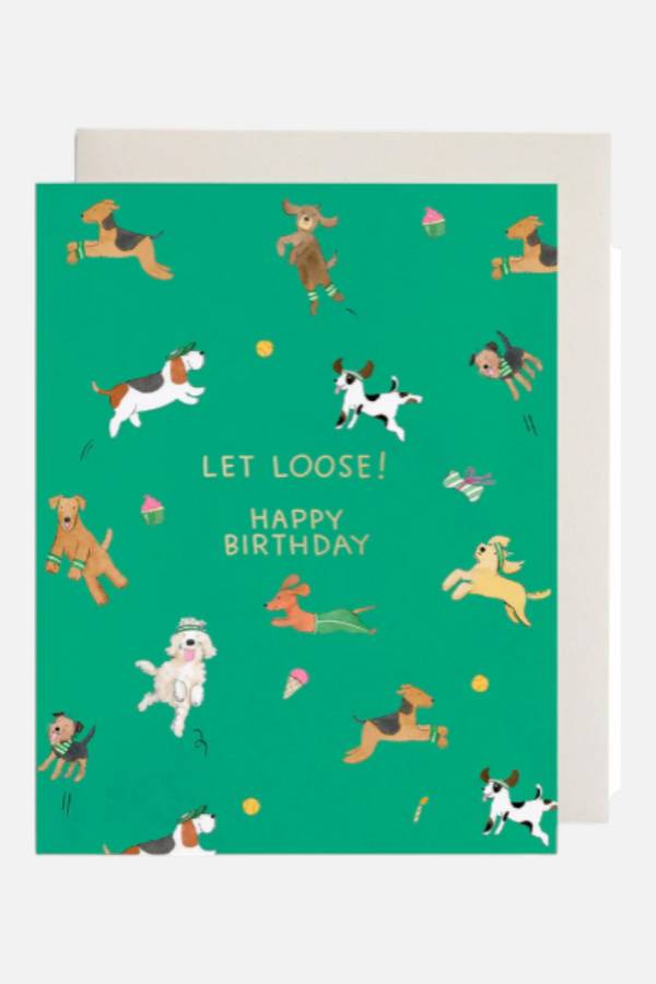 Off Leash Birthday Card