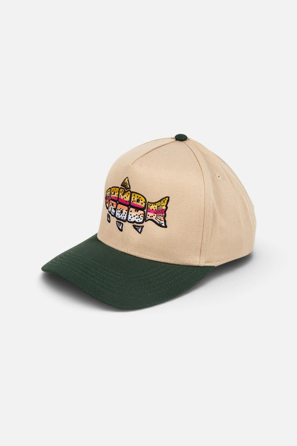 Old Row The Trout Text Hat in Tan