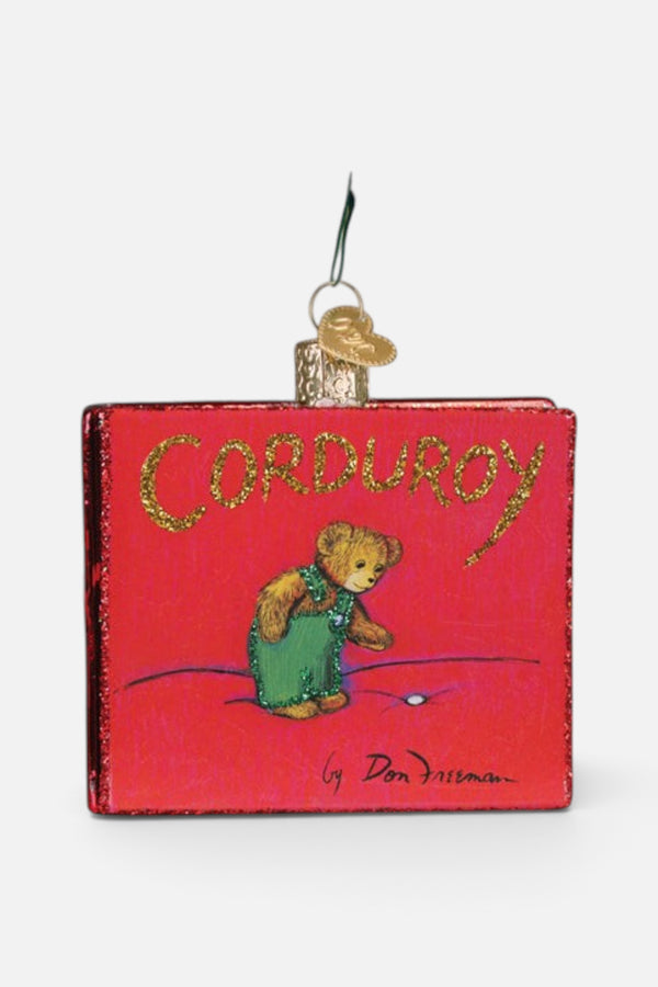 Old World Christmas Corduroy Book Ornament
