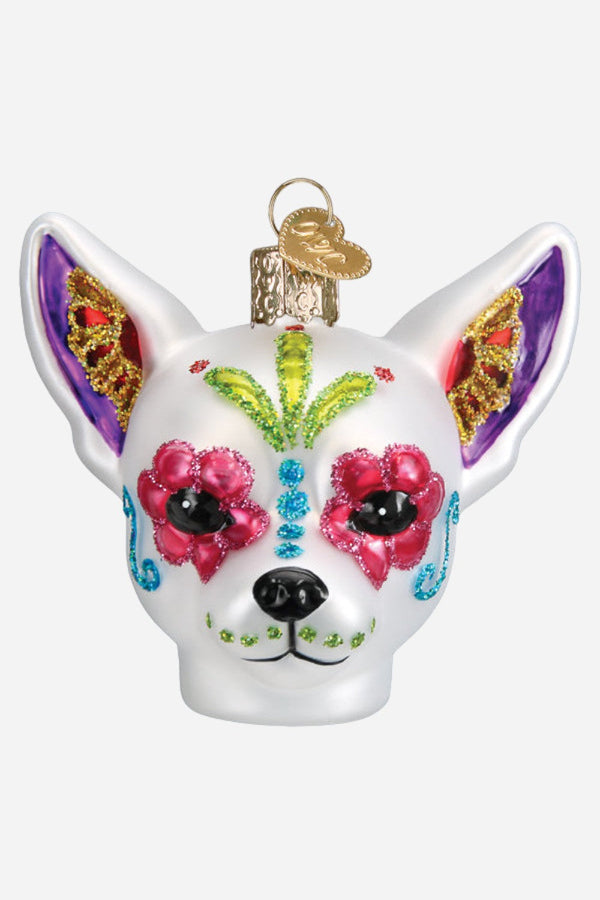 Dia De Los Muertos Dog Ornament