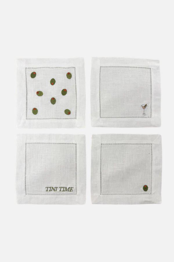 Casey Jo Paper Co Olive Martini Cocktail Napkin Set