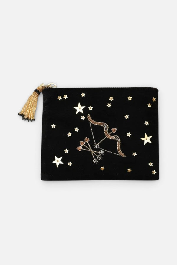 Olivia Dar Sagittarius Astrology Pouch Jewelry Bag in Small