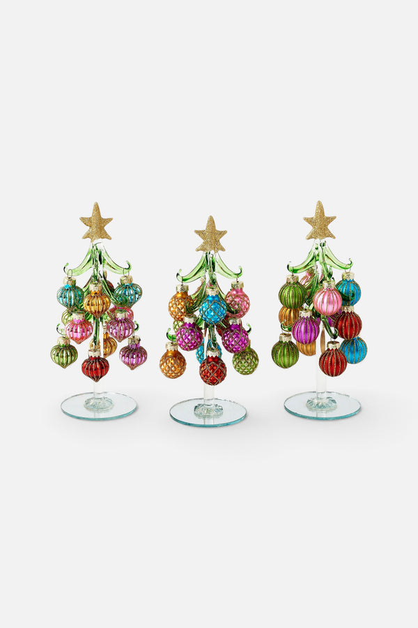 One Hundred 80 Degrees Handmade Glass Tree with Balls