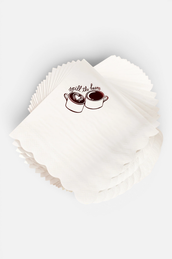 One & Only Paper Spill The Beans Paper Beverage Napkins