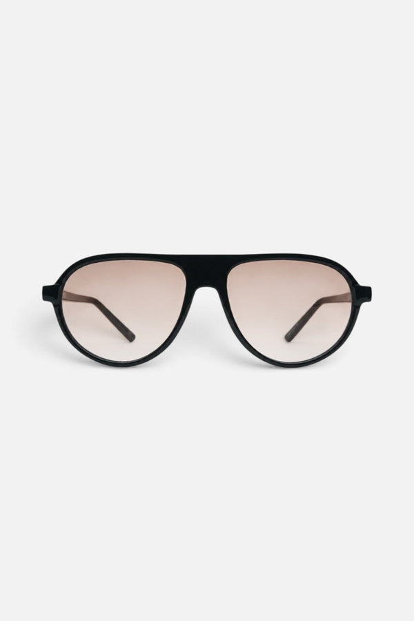 Otra Iggy Sunglasses in Black and Light Brown Fade