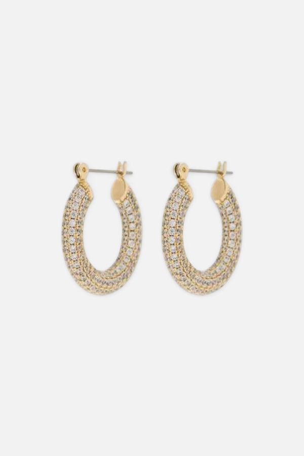 Luv AJ Pave Baby Amalfi Hoops