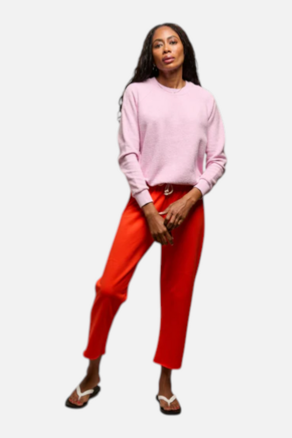 Perfect White Tee Ziggy Sweatshirt in Sugar Pink