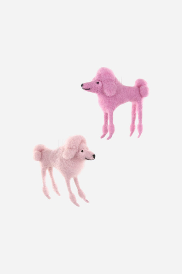 Pink Poodle Ornament